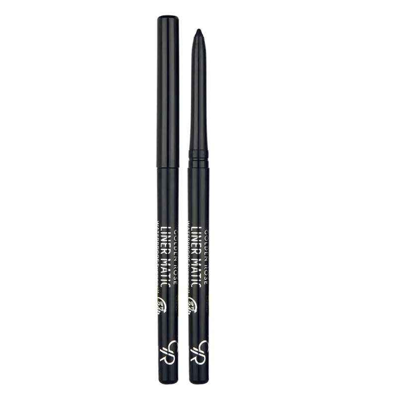Golden Rose Liner Matic Waterproof Eye Pencil - Αδιάβροχο Μηχανικό Μολύβι Ματιών – #201 BLACK