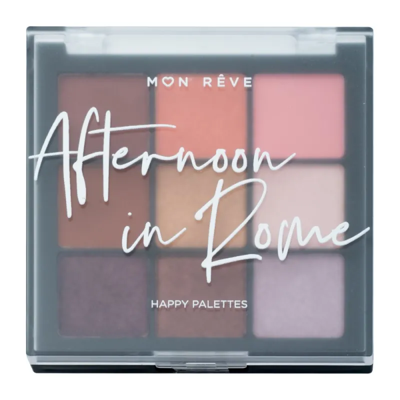 Mon Reve Happy Palettes - Παλέτα Σκιών 9 Αποχρώσεων 15gr #03 Afternoon in Rome
