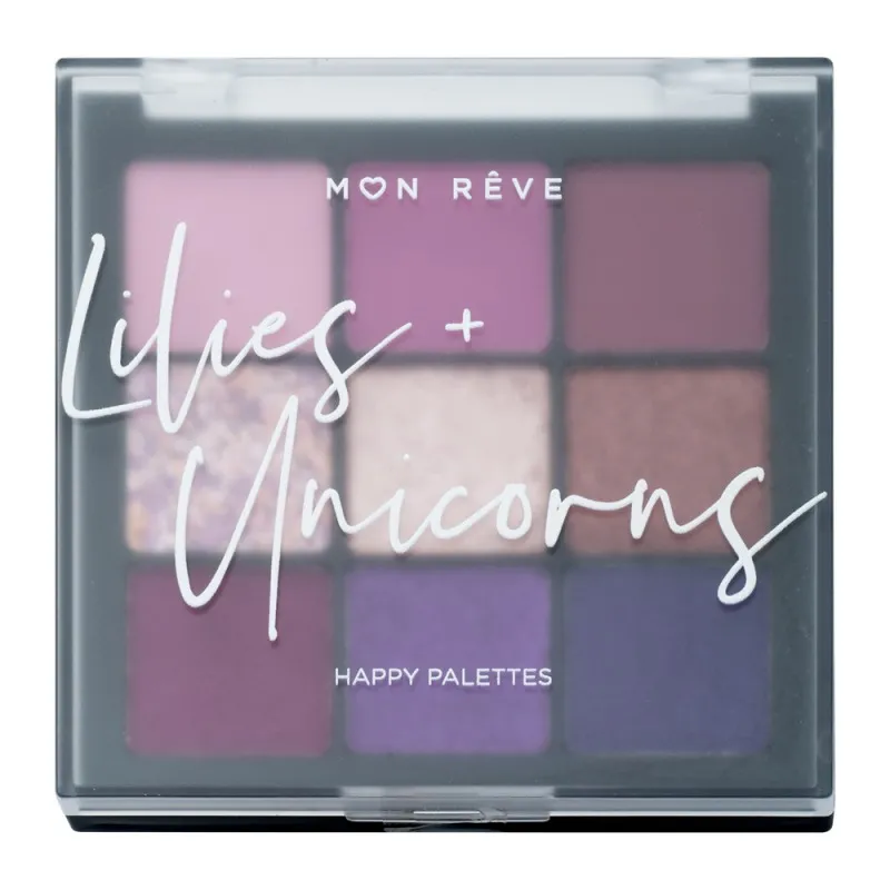 Mon Reve Happy Palettes - Παλέτα Σκιών 9 Αποχρώσεων 15gr #04 Lilies + Unicorns