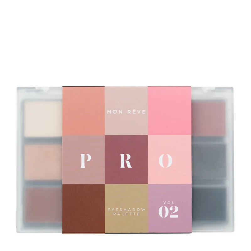 Mon Reve Pro Eyeshadow Palette - Παλέτα Σκιών 15 Αποχρώσεων 15gr #Vol 02