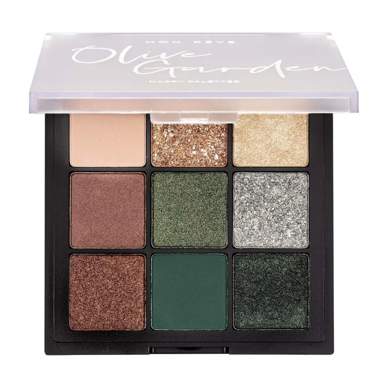 Mon Reve Happy Palettes - Παλέτα Σκιών 9 Αποχρώσεων 15gr #06 Olive Garden