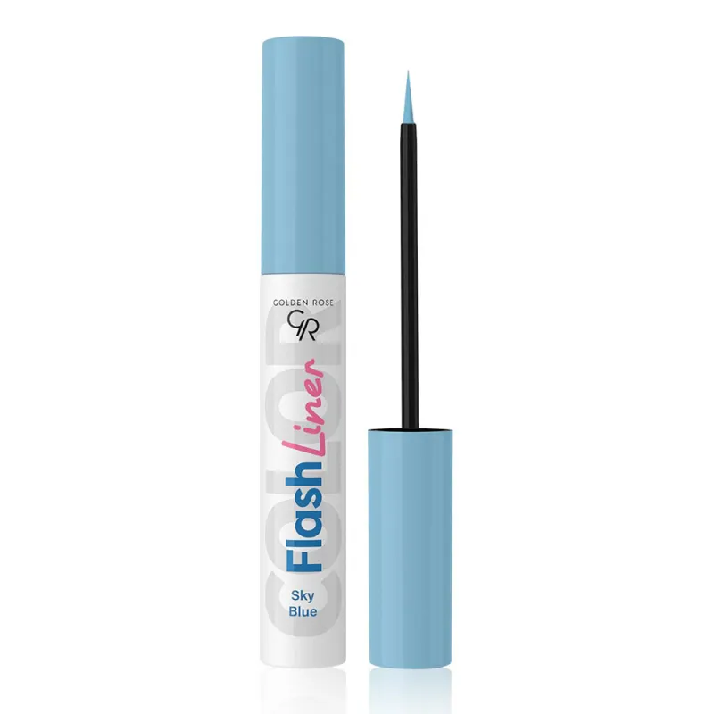 Golden Rose Flash Liner Colored Eyeliner 3,5ml #103 SKY BLUE Golden Rose Flash Liner Colored Eyeliner 3,5ml #103 SKY BLUE