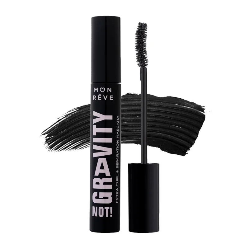Mon Reve Gravity Not! Mascara - Μάσκαρα για Έντονο Όγκο & Διαχωρισμό 12ml #01 Black