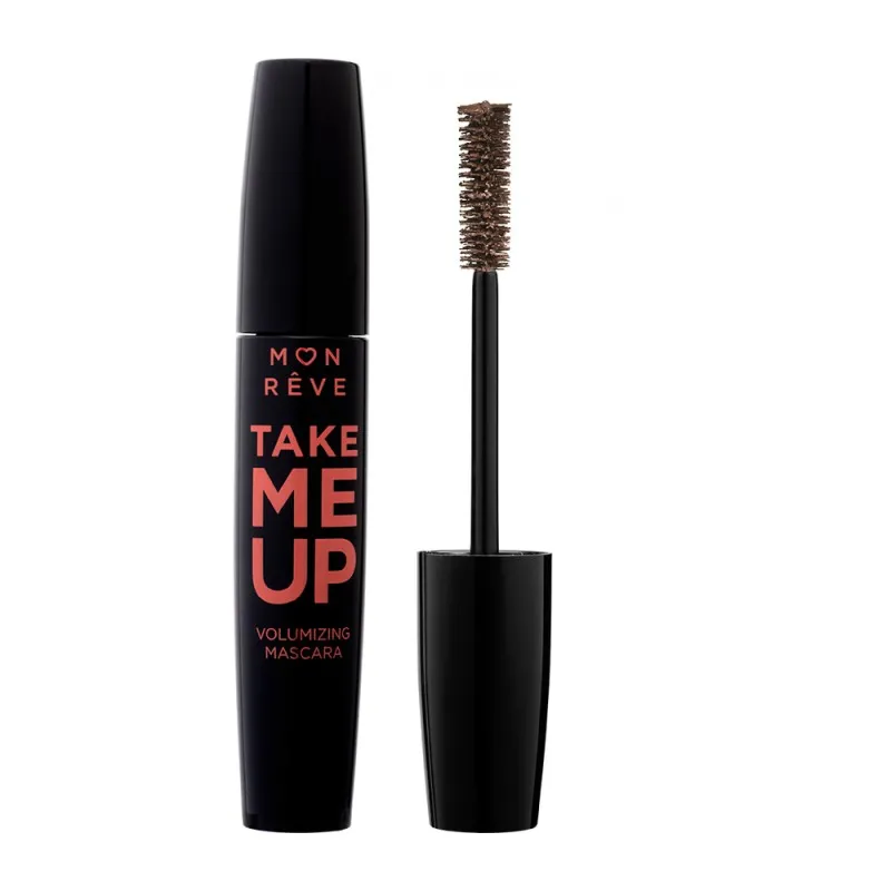 Mon Reve Take Me Up Mascara - Μάσκαρα για Όγκο & Μήκος 11ml #02 Real Brown