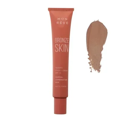 Mon Reve Bronze Skin Combination Skin SPF20 30ml - Υγρό Bronzer για Φυσική Ηλιοκαμένη Όψη & Ματ Αποτέλεσμα – #101