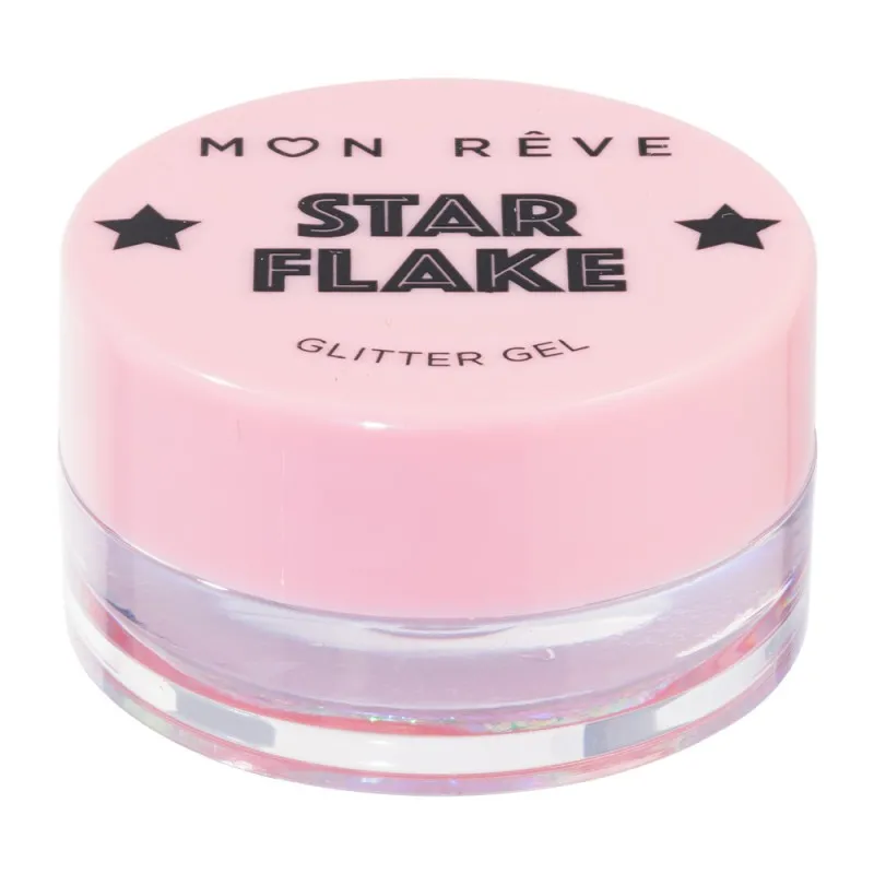 Mon Reve Starflake Glitter Gel - Gel Πολλαπλών Χρήσεων για Έντονη Λάμψη 4gr #01 MERMAID