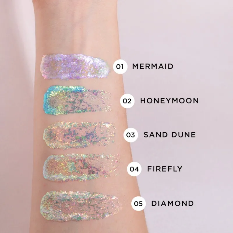 Mon Reve Starflake Glitter Gel - Gel Πολλαπλών Χρήσεων για Έντονη Λάμψη 4gr #01 MERMAID