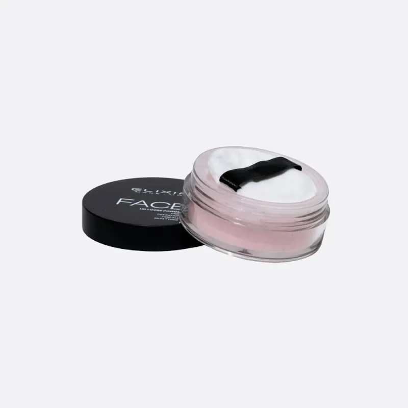 Elixir Face It HD Loose Powder - Πούδρα Baking & Λάμψης 18h – #382-001 (Pink)