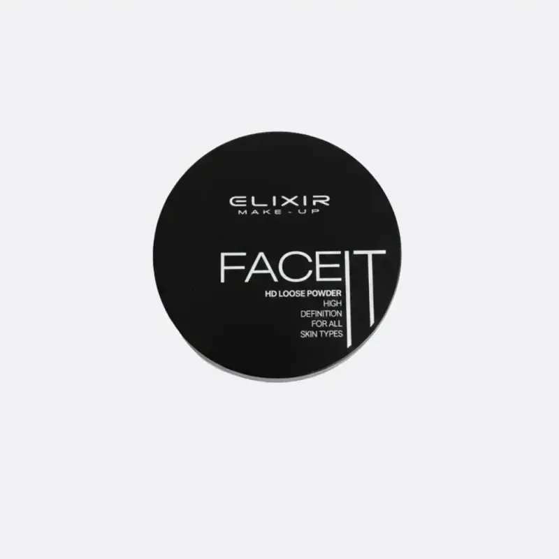 Elixir Face It HD Loose Powder - Πούδρα Baking & Λάμψης 18h – #382-001 (Pink)