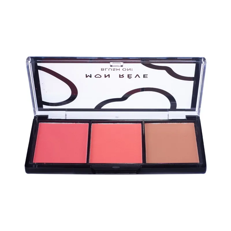 Mon Reve Blush On! - Τριπλή Παλέτα Ρουζ 9.9gr #01 Peachy