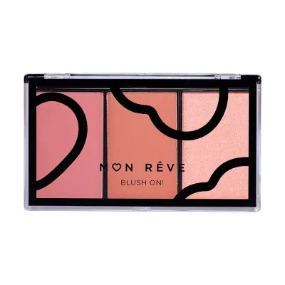 Mon Reve Blush On! - Τριπλή Παλέτα Ρουζ 9.9gr #02 Earthy