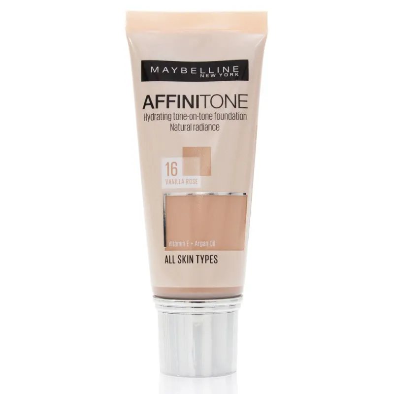 Maybelline Affinitone Foundation 30ml - Ενυδατικό Foundation για Τέλεια Κάλυψη #16 Vanilla Rose