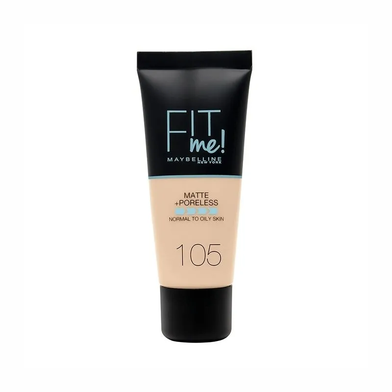 Maybelline Fit Me Matte + Poreless Foundation 30ml #105 Natural Ivory Maybelline Fit Me Matte + Poreless Foundation 30ml #105 Natural Ivory