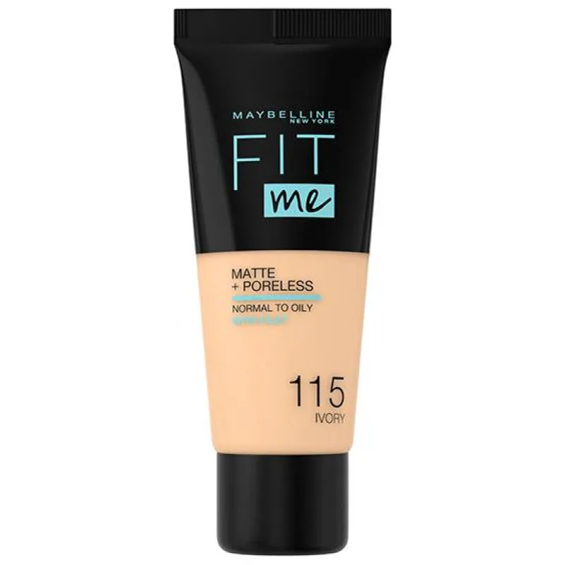 Maybelline Fit Me Matte + Poreless Foundation 30ml #115 Ivory Maybelline Fit Me Matte + Poreless Foundation 30ml #115 Ivory