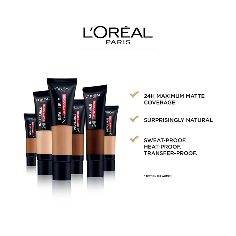 L'Oreal Infallible 24h Matte Cover 30ml #175 Sand L'Oreal Infallible 24h Matte Cover 30ml #175 Sand
