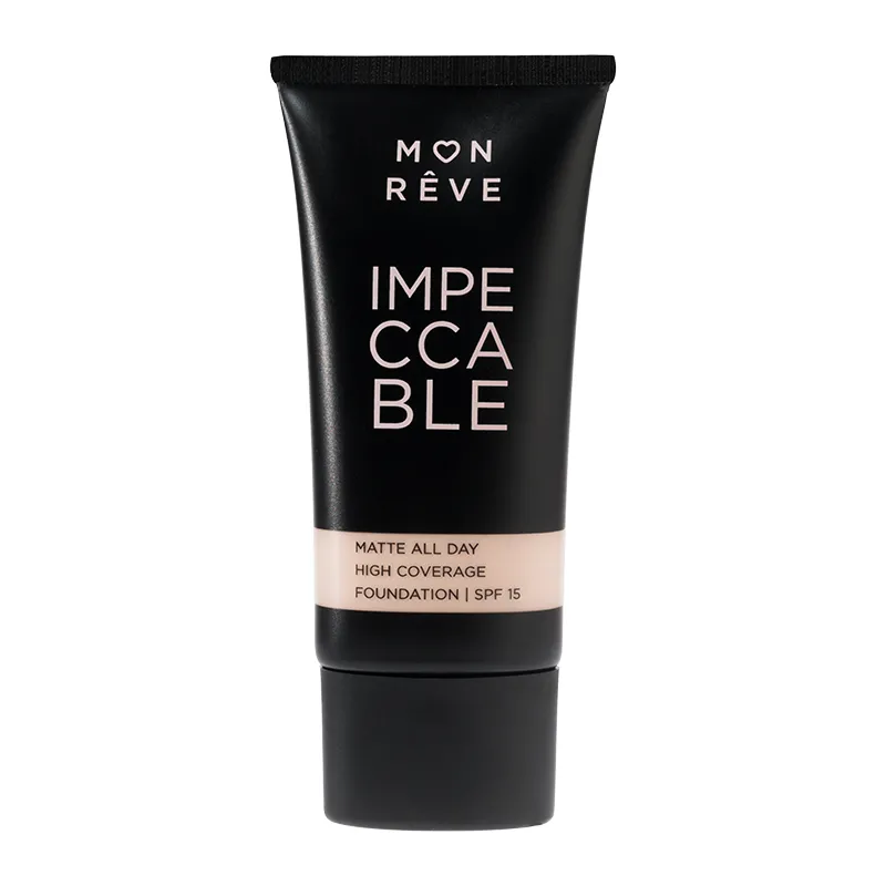 Mon Reve Impeccable Foundation 30ml - Υψηλή Κάλυψη & Ματ Φινίρισμα #102