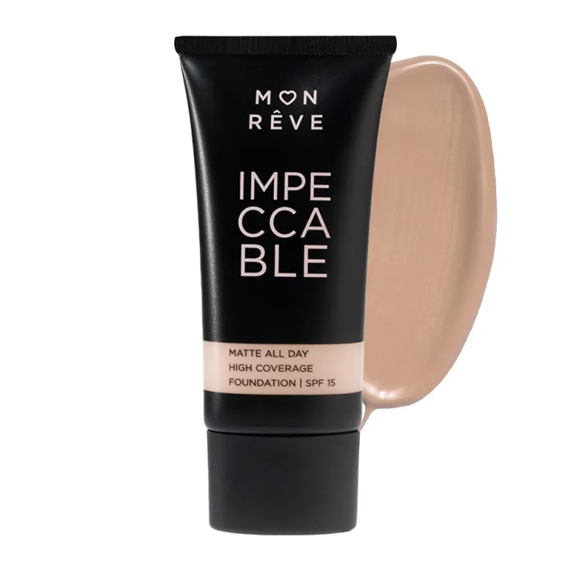 Mon Reve Impeccable Foundation 30ml - Υψηλή Κάλυψη & Ματ Φινίρισμα #103