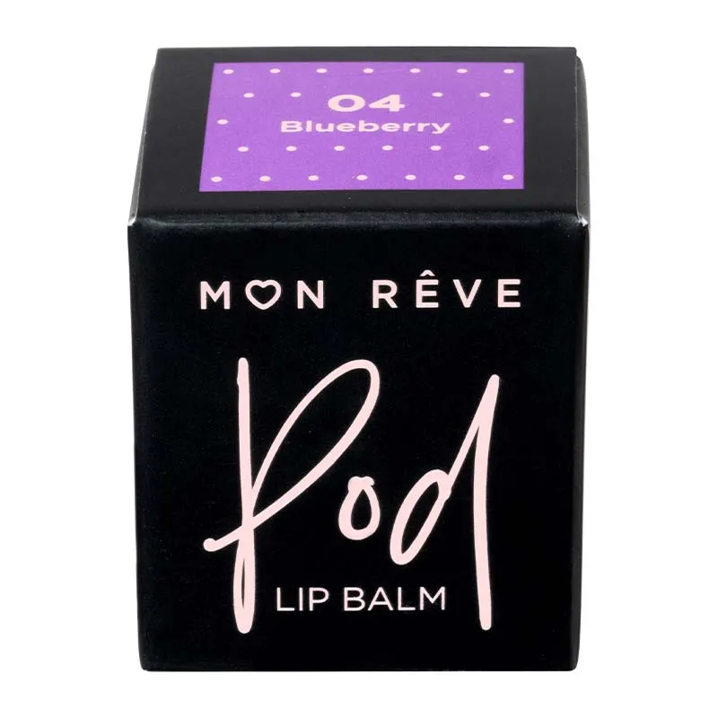Mon Reve Lip Balm Pod - Ενυδατικό Lip Balm με Λάδι Καρύδας 5gr – #04 Blueberry