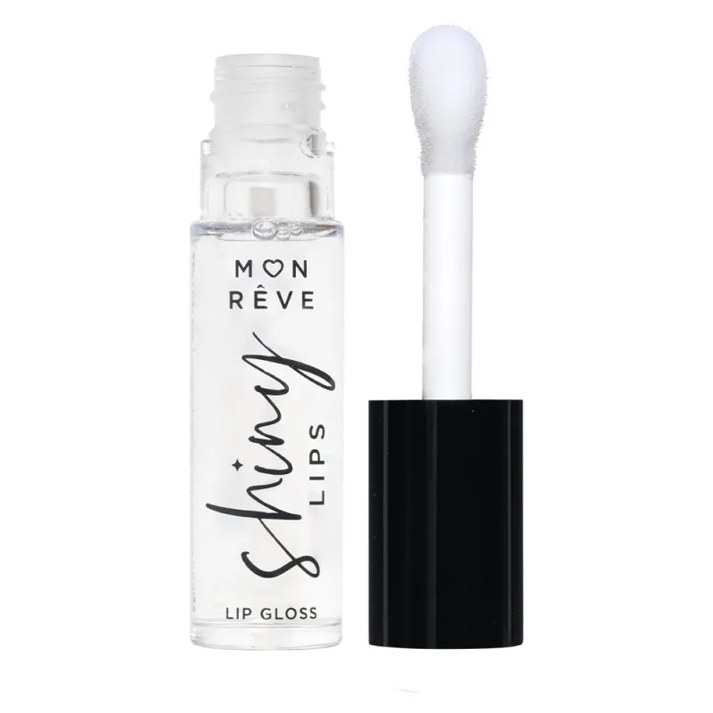 Mon Reve Shiny Lips - Ενυδατικό Lip Gloss για 3D Λάμψη & Όγκο 5ml – #01 CLEAR