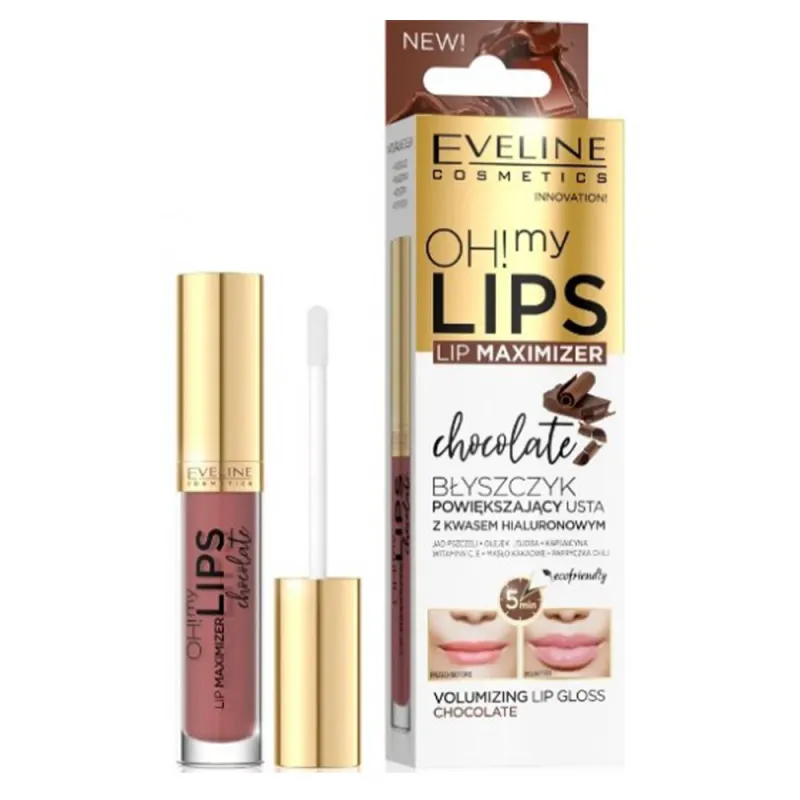 Eveline Lip Maximizer Lipgloss Chocolate 4.5ml Eveline Lip Maximizer Lipgloss Chocolate 4.5ml