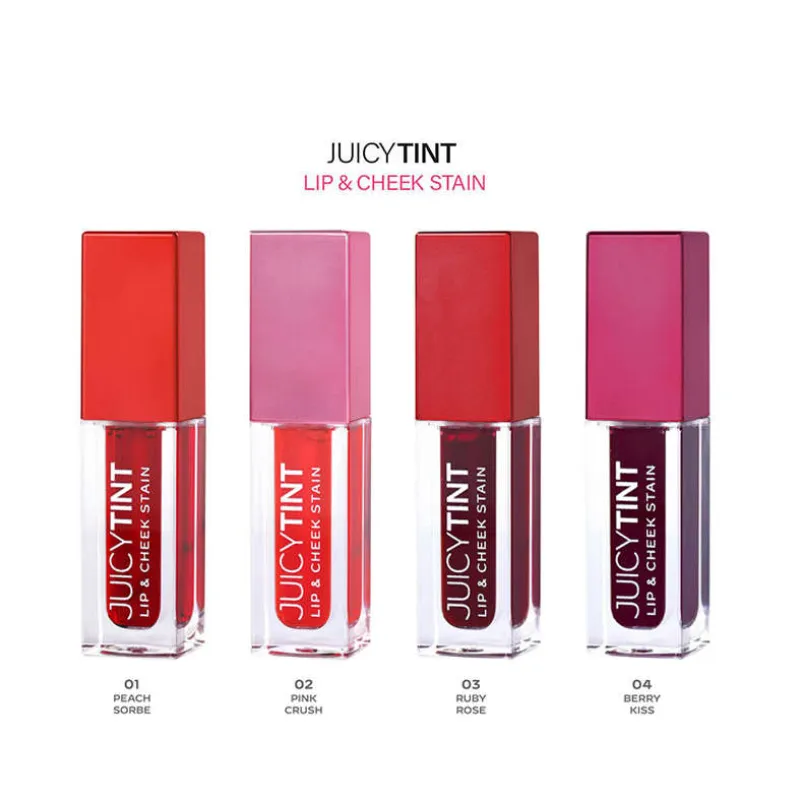 Golden Rose Juicy Tint Lip & Cheek Stain 5,2ml #03 RUBY ROSE Golden Rose Juicy Tint Lip & Cheek Stain 5,2ml #03 RUBY ROSE