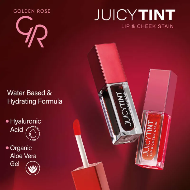 Golden Rose Juicy Tint Lip & Cheek Stain 5,2ml #03 RUBY ROSE Golden Rose Juicy Tint Lip & Cheek Stain 5,2ml #03 RUBY ROSE