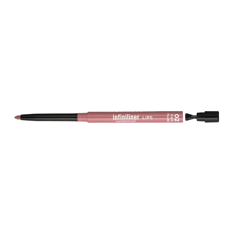 Mon Reve Infiniliner Gel Lip Pencil - Αδιάβροχο Μηχανικό Μολύβι Χειλιών 1.2gr – #02 Dark Nude