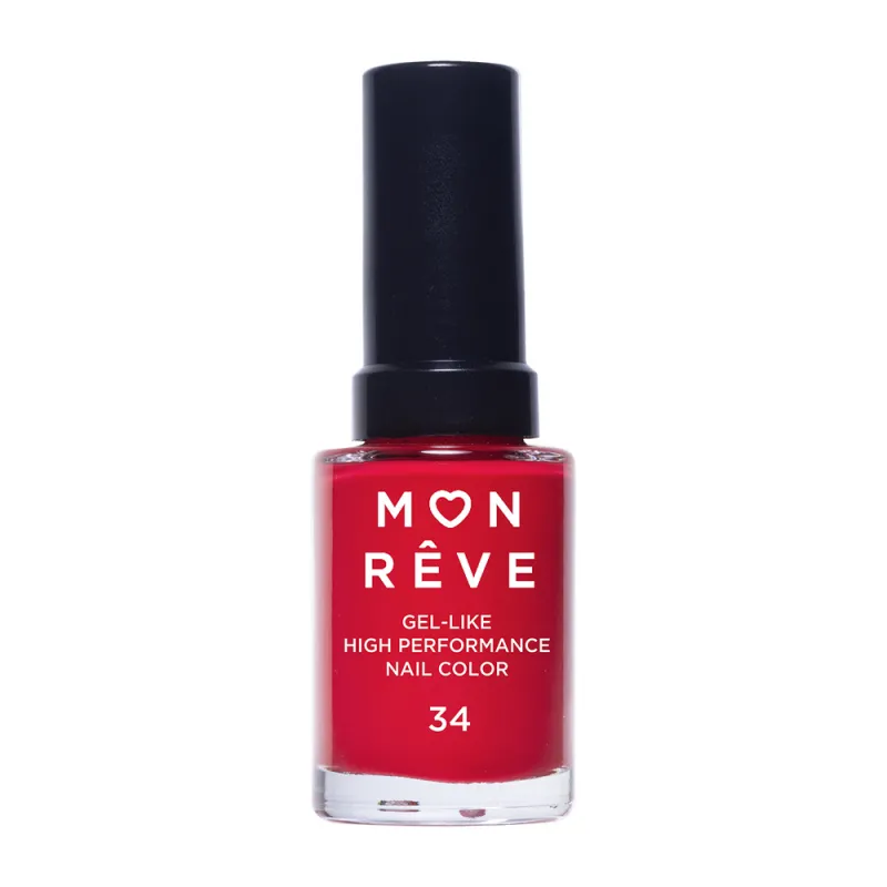 Mon Reve Gel-Like Nail Color - Ανθεκτικό Βερνίκι Νυχιών Γρήγορου Στεγνώματος 13ml– #34