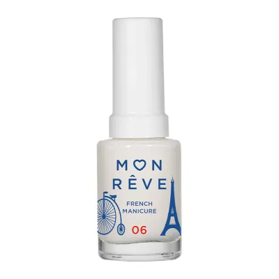 Mon Reve French Manicure - Βερνίκι Νυχιών για Γαλλικό Μανικιούρ 13ml– #SHEER 06 WHITE