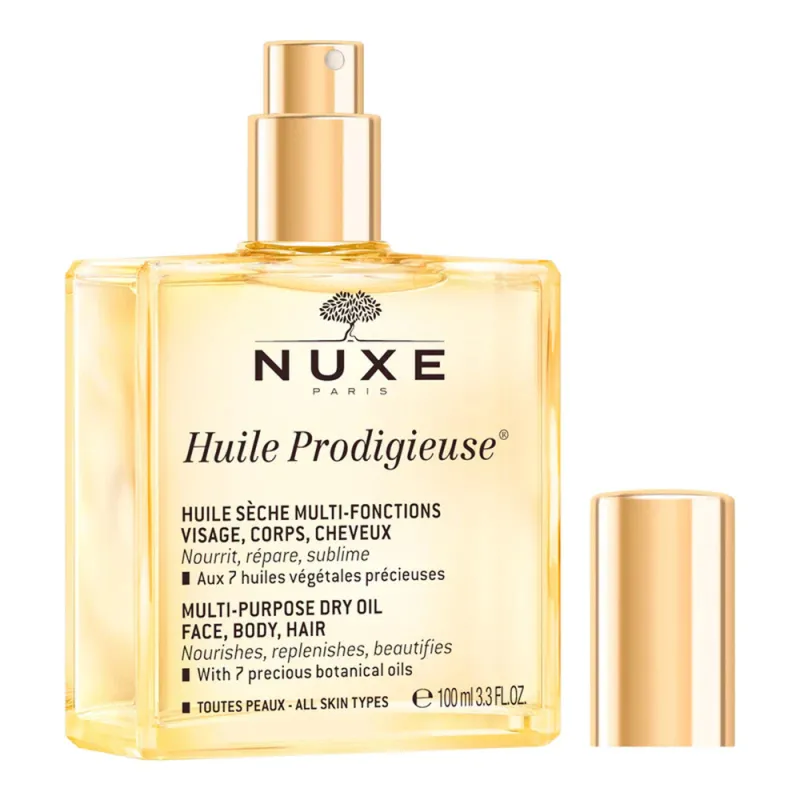 Nuxe Huile Prodigieuse 100ml – Ξηρό Έλαιο για Πρόσωπο, Σώμα & Μαλλιά για Θρέψη, Λάμψη & Απαλή Υφή