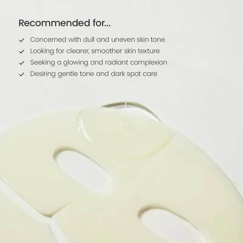 Biodance Radiant Vita Niacinamide Real Deep Mask 1τμχ – Μάσκα Προσώπου Υδρογέλης για Λάμψη, Σκούρες Κηλίδες & Ενυδάτωση