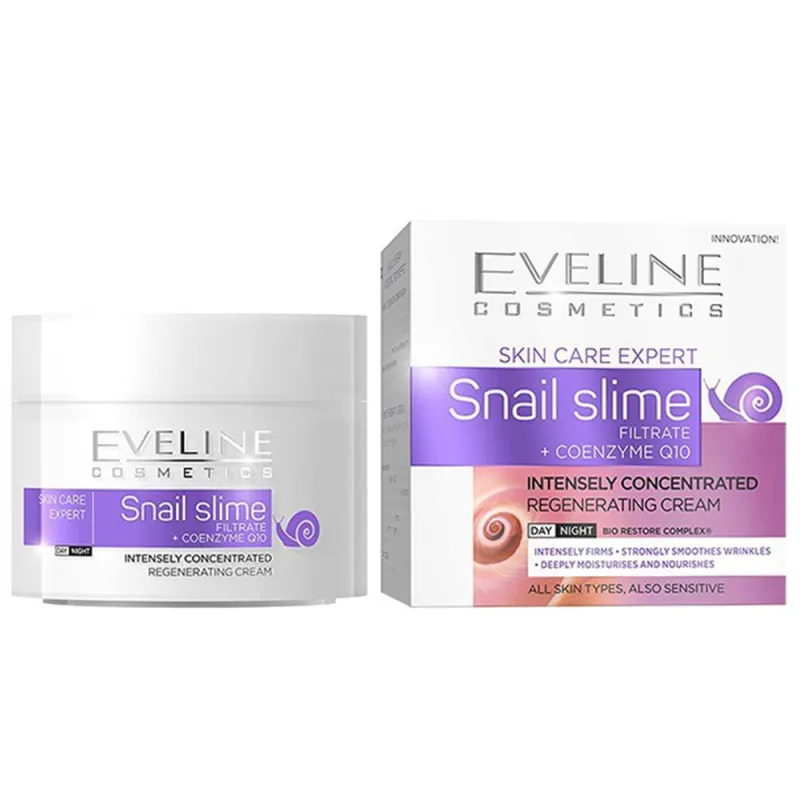 Eveline Snail Slime Κρέμα Ημέρας & Νύχτας Q10 (50ml) Eveline Snail Slime Κρέμα Ημέρας & Νύχτας Q10 (50ml)